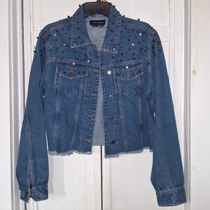 Studded Blue Denim Jacket